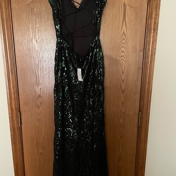 Green Prom Dress - Picture 2 of 4